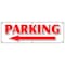 Signmission PARKING LEFT ARROW BANNER SIGN parking lot garage valet car turn, 72" x 24", B-72 Parking Left Arrow B-72 Parking Left Arrow - alternate 1